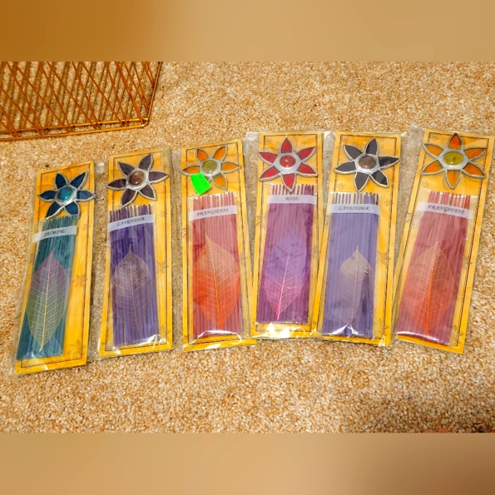 Flower Scented Colorful Incense Stick Set